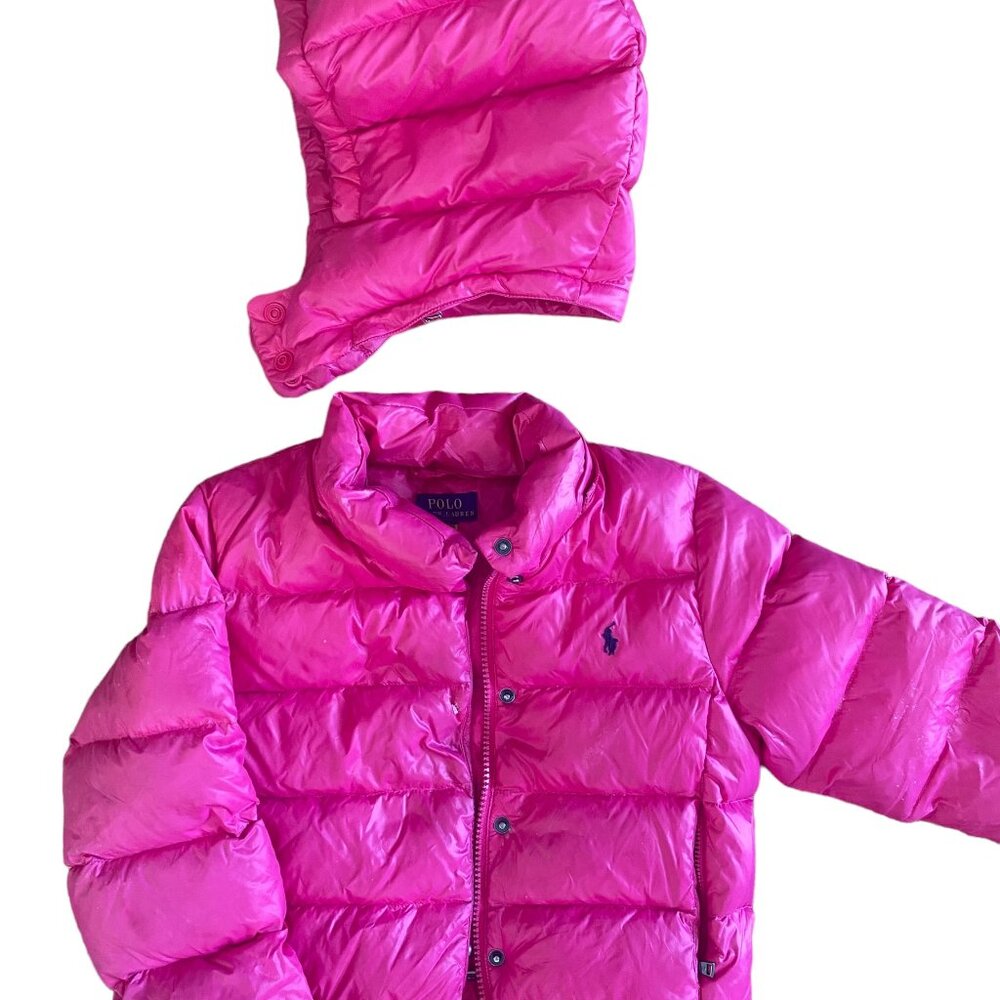 Ralph Lauren Polo Girls Peplum Puffer Jacket